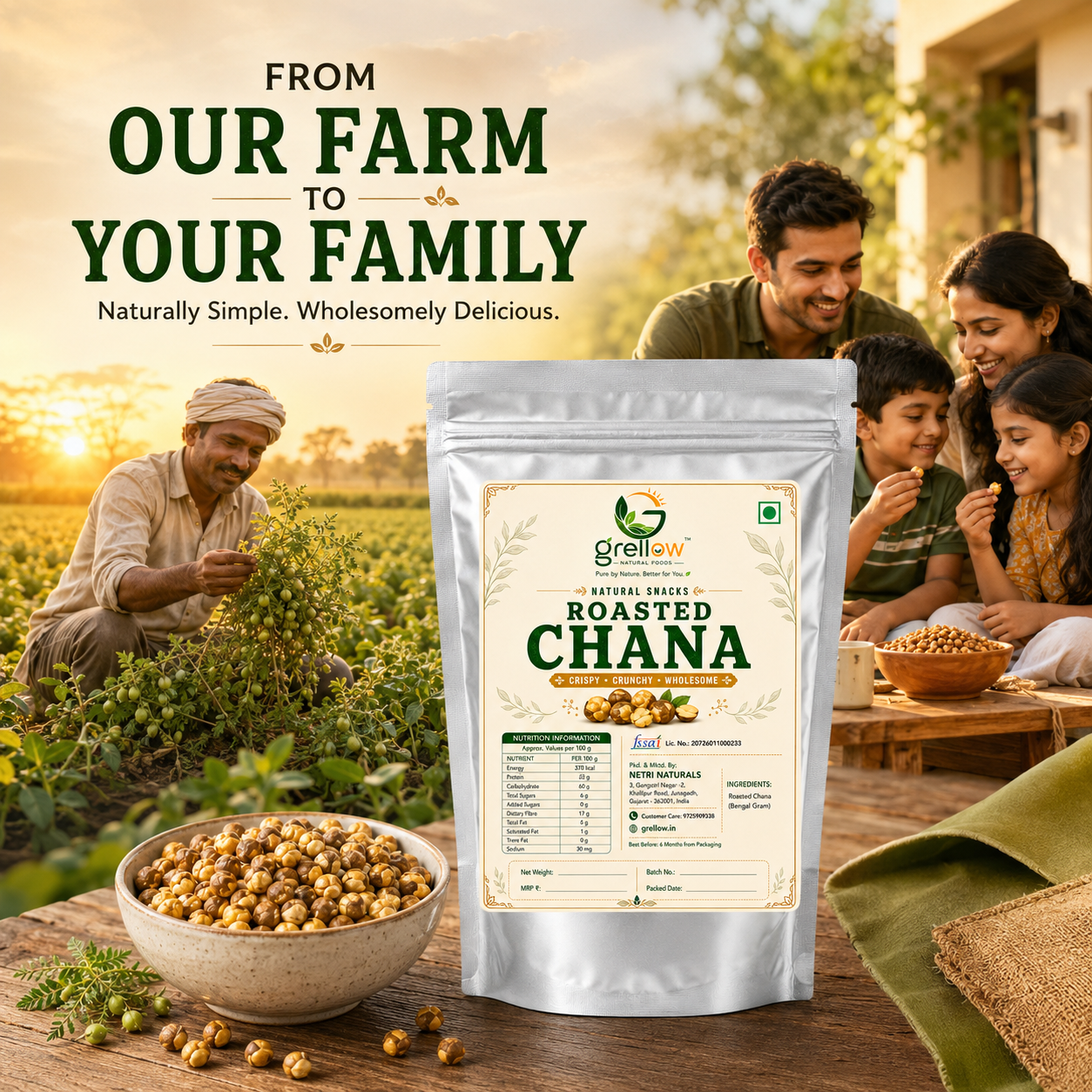 Grellow Roasted Salted Chana